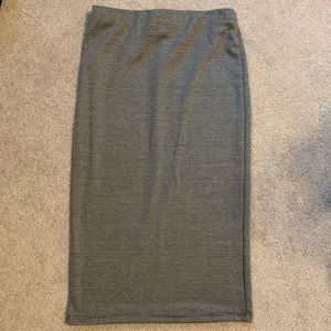 Houndstooth pattern midi skirt